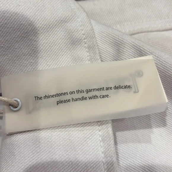 NWT BLANKNYC white denim “Fringe Jacket” - Picture 4 of 11